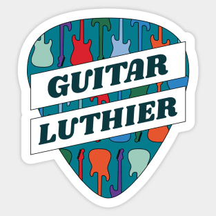 Guitar Luthier Guitar Pick Sticker